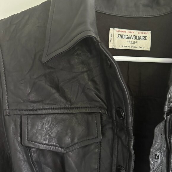 Zadig and Voltaire Rack Cuir Froisse - Picture 4 of 4